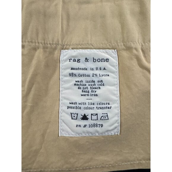 Rag & Bone Hughes Chinos pants size 32 color navy NWT handmade USA - Picture 4 of 6